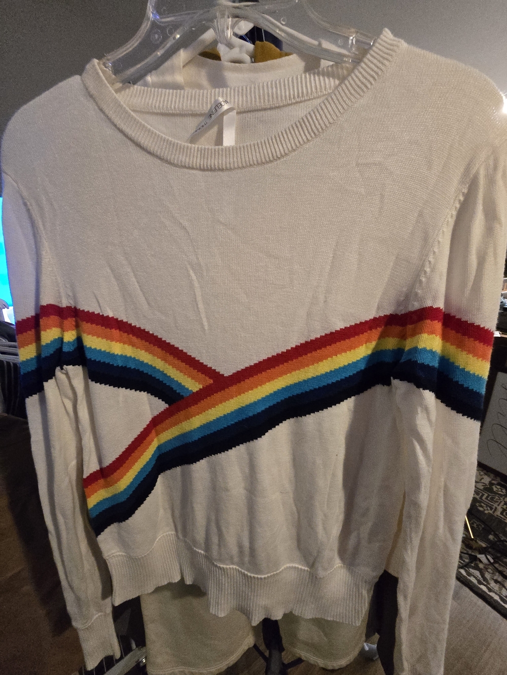Spiritual Gangster x Madeleine Thompson Rainbow Crewneck Sweater